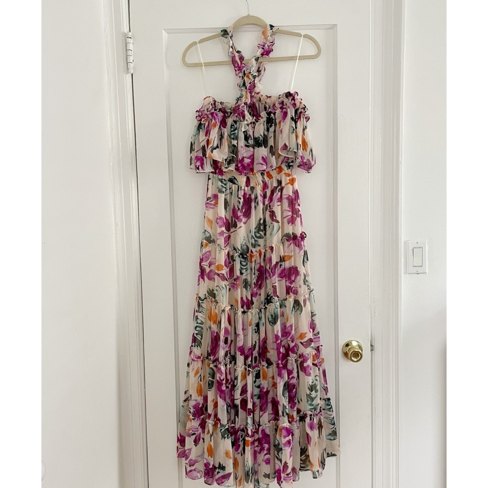 NWT MISA Mila Ruffled Pink Dress sz S - Picture 12 of 14